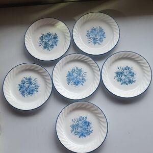 6 pieces Corelle,Blue Velvet Patterned Salad/ Dessert Plates